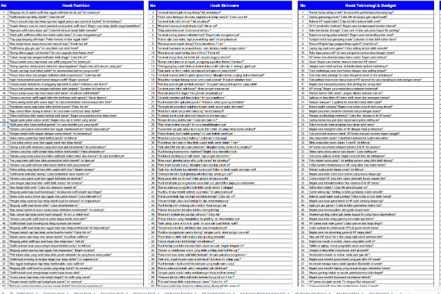 [PROMO] 2800 IDE HOOK + 6000 IDE KONTEN & 1000+ VIDEO HOOK LUCU & VIRAL by MUDA JAGO DIGITAL