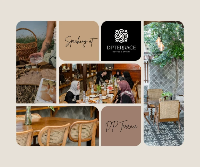 Suasana belajar di kafe Kampung Inggris Pekalongan 1