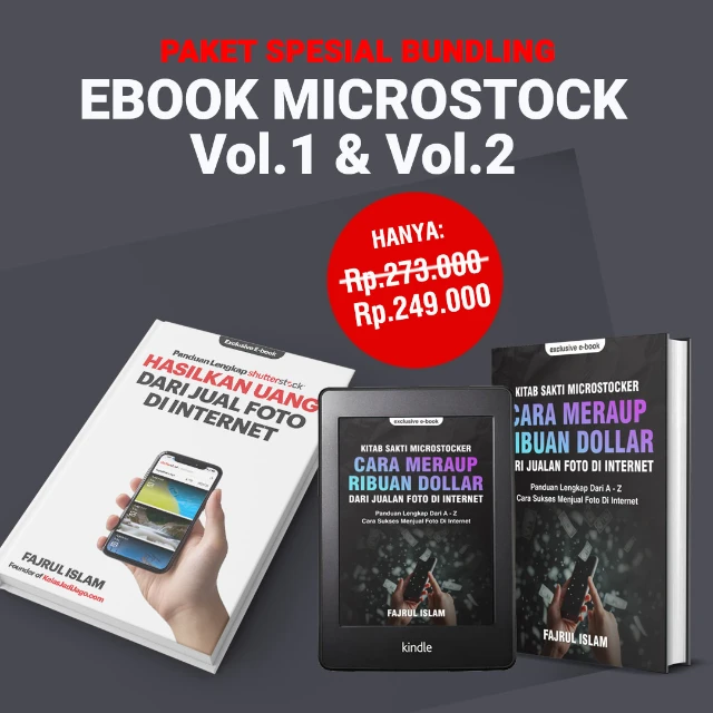 BUNDLING - Ebook Microstock Vol.1 dan Vol.2