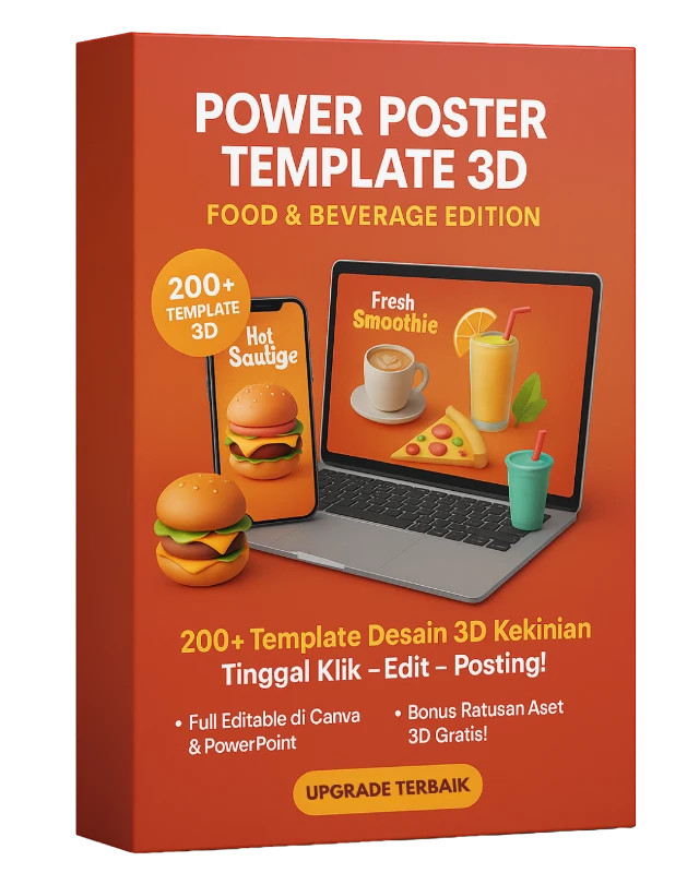 Power Poster Template 3D Food & Beverage