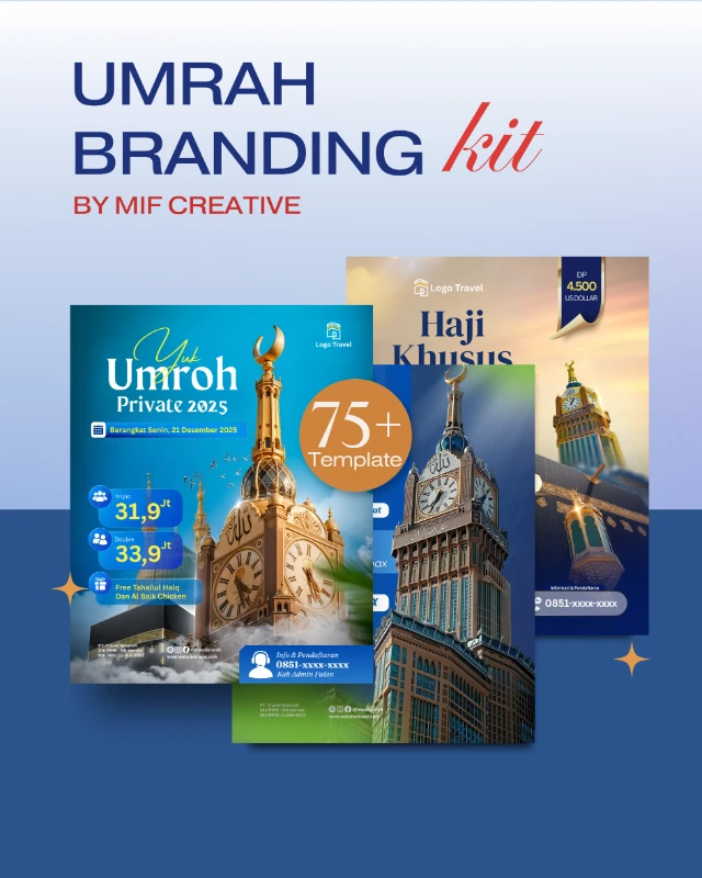 50+ Template Umroh Branding Kit by MIF Creative