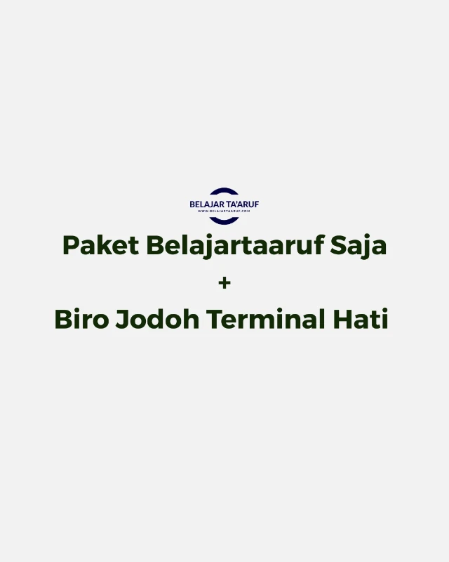 Belajartaaruf + Biro Jodoh Terminal Hati