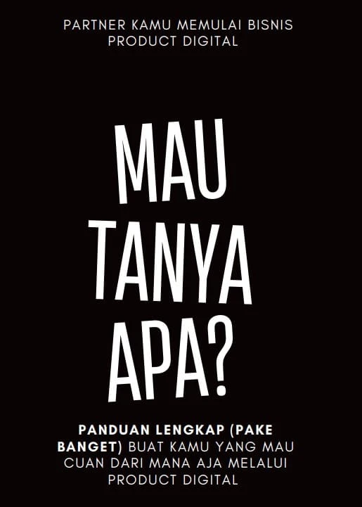 E Book "Mau Tanya Apa?"