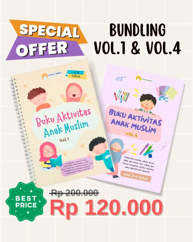 Buku Aktivitas Anak Muslim Vol.1+Vol.4