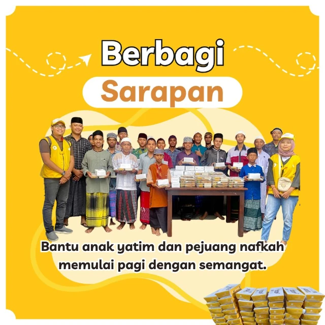 berbagi sarapan setiap hari