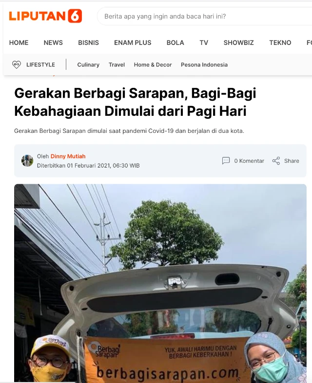 Liputan 6 Gerakan Berbagi Sarapan