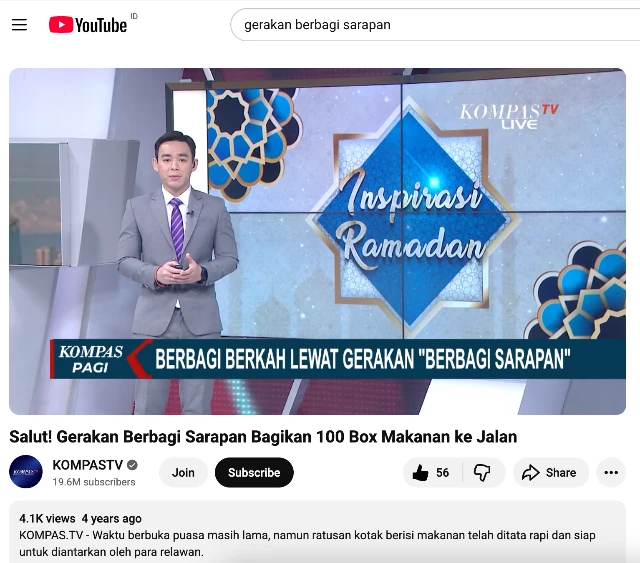 Kompas TV Gerakan Berbagi Sarapan