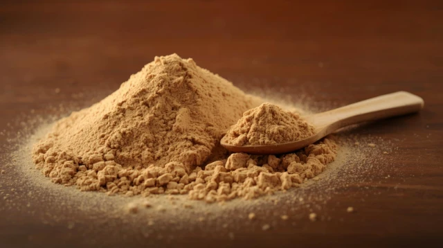 1764237904718-Gula aren bubuk premium dengan gaya rustic dan warna hangat. Tekstur bubuk halus, natural, lembut, dengan detail butiran terlihat jelas. Gunakan pencahayaan lembut dari samping, tone cokelat keemasan seperti fot (1).webp