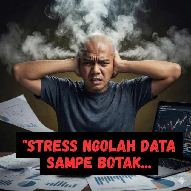 Ilustrasi Stress Mengolah Data