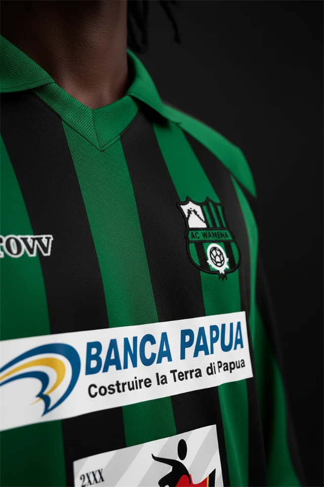 1765121249333-Jersey_Sepak_Bola_Lengan_Panjang_Garis_Hijau_Hitam_Retro_(AC_Wamena)_-_Zoom___Detail_Badge_dan_Sponsor_(Tinggi).webp