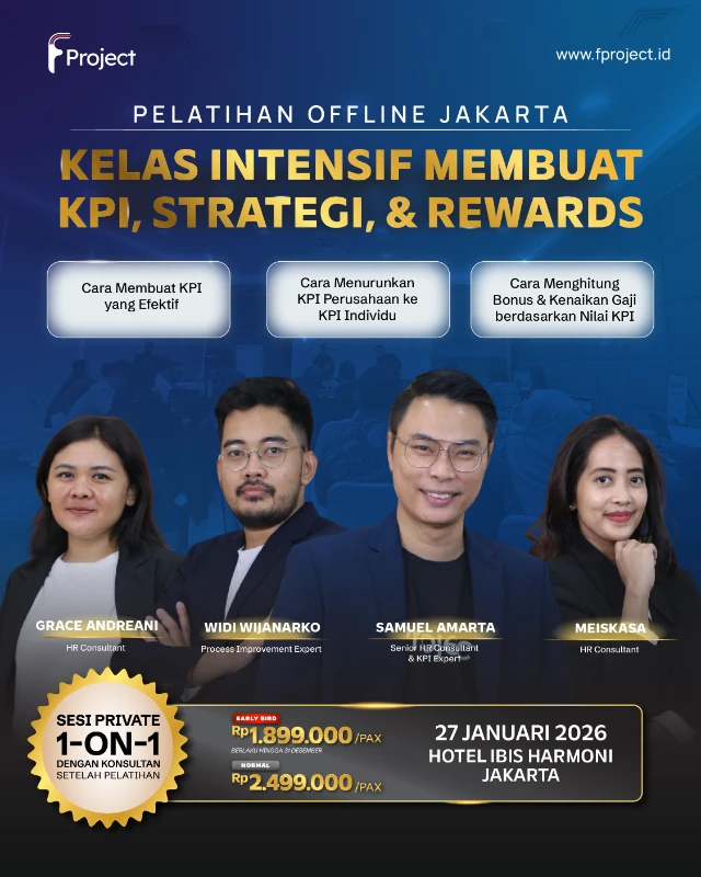 JAKARTA | Kelas Intensif Membuat KPI, Strategi dan Rewards | 27 Januari 2026