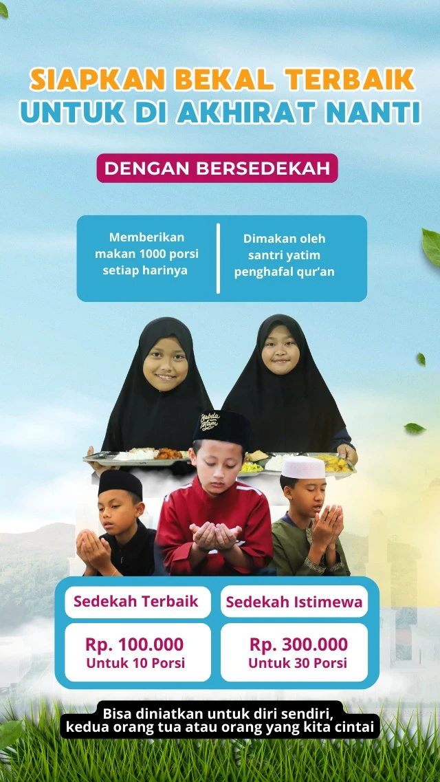 SEDEKAH MAKAN 30 PORSI 