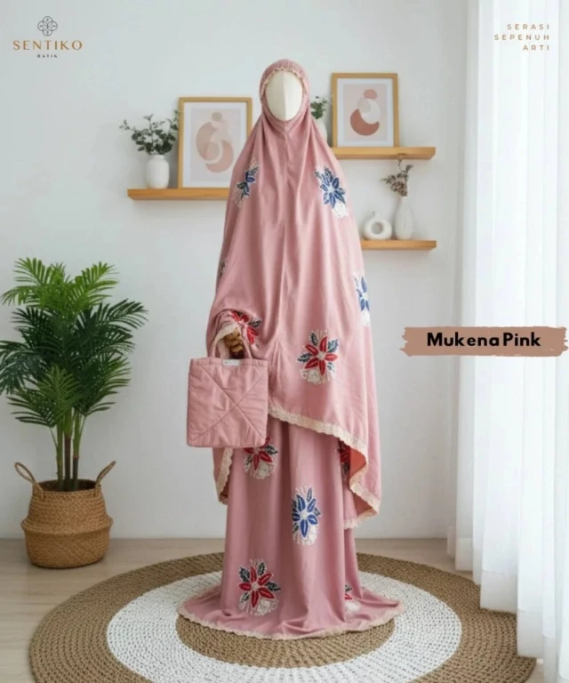 Mukena Jumbo Rayon Twill Motif