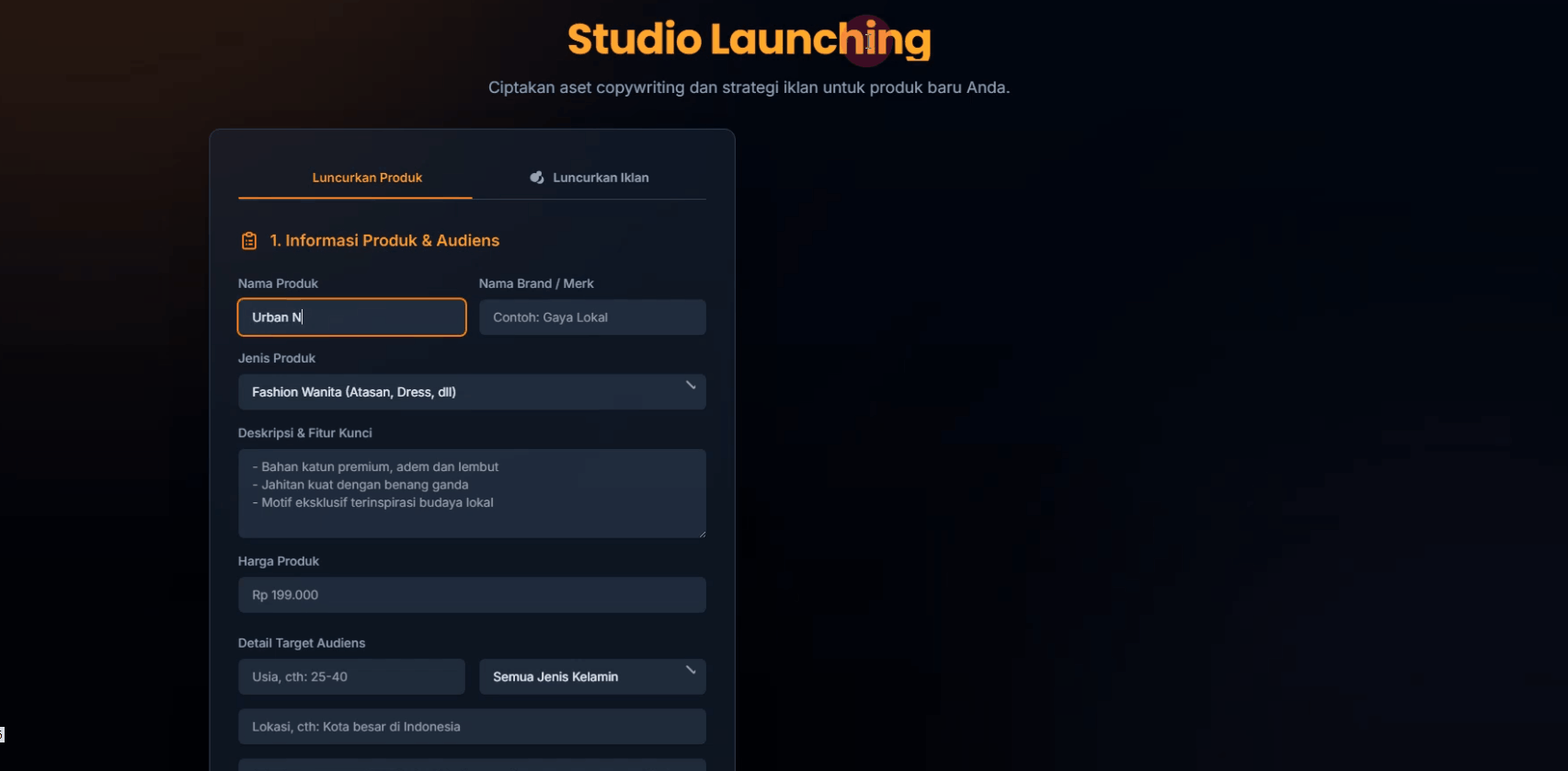 Tampilan Studio launching PRIME