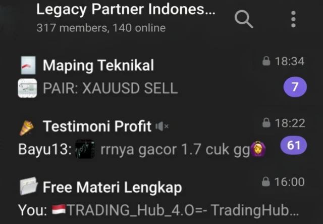 Bukti Grup VIP Legacy Partners