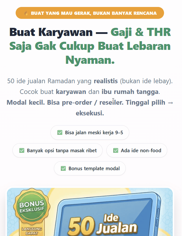 Preview Landing Page