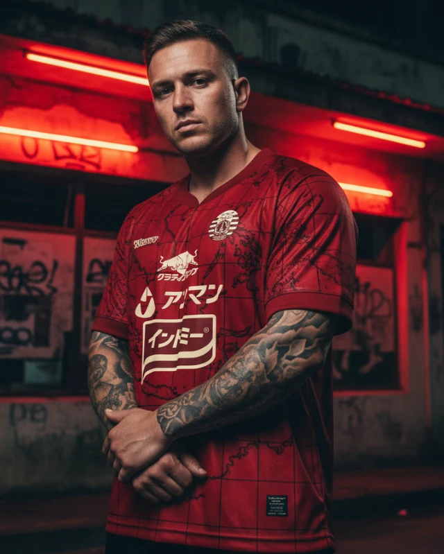 1768446834817-Jersey_Sepak_Bola_(Merah)_dengan_Grafis_Peta_dan_Logo_Sponsor_Klub_Batavia_-_Kustom___Manual_(Tinggi) (3).webp