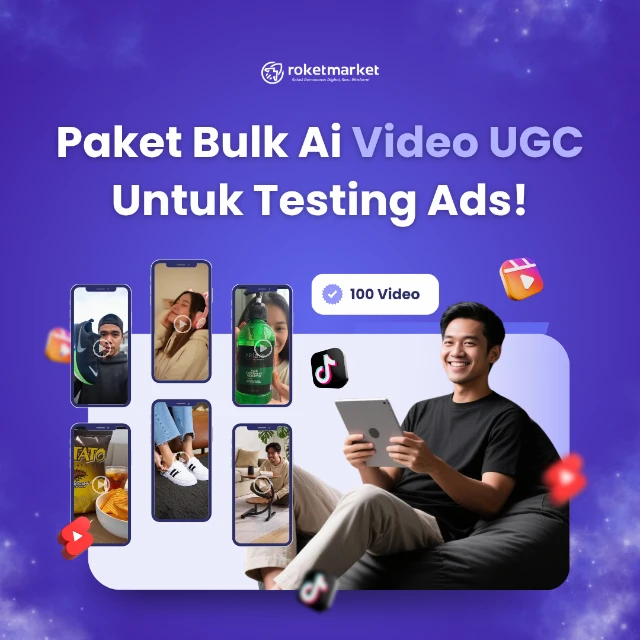 Bulk AI 100 Video UGC untuk Testing Ads