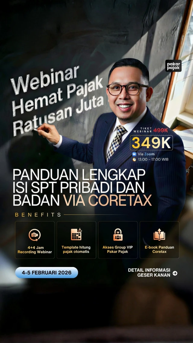 Webinar Pakar Pajak Bundling - Hemat Pajak SPT dan Badan (CORETAX) 4-5 Februari 2026