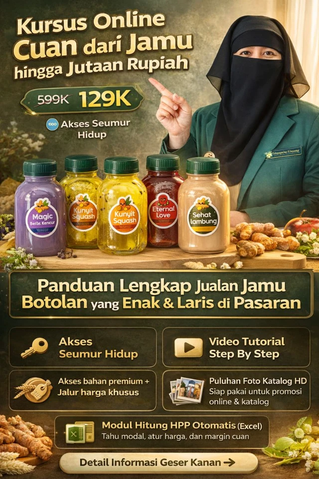 Racik & Cuan dari Jamu Enak ala Kafe