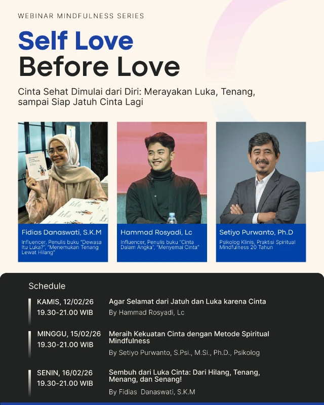 Webinar "SELF LOVE, BEFORE LOVE!  Cinta Sehat Dimulai dari Diri" (Silver)