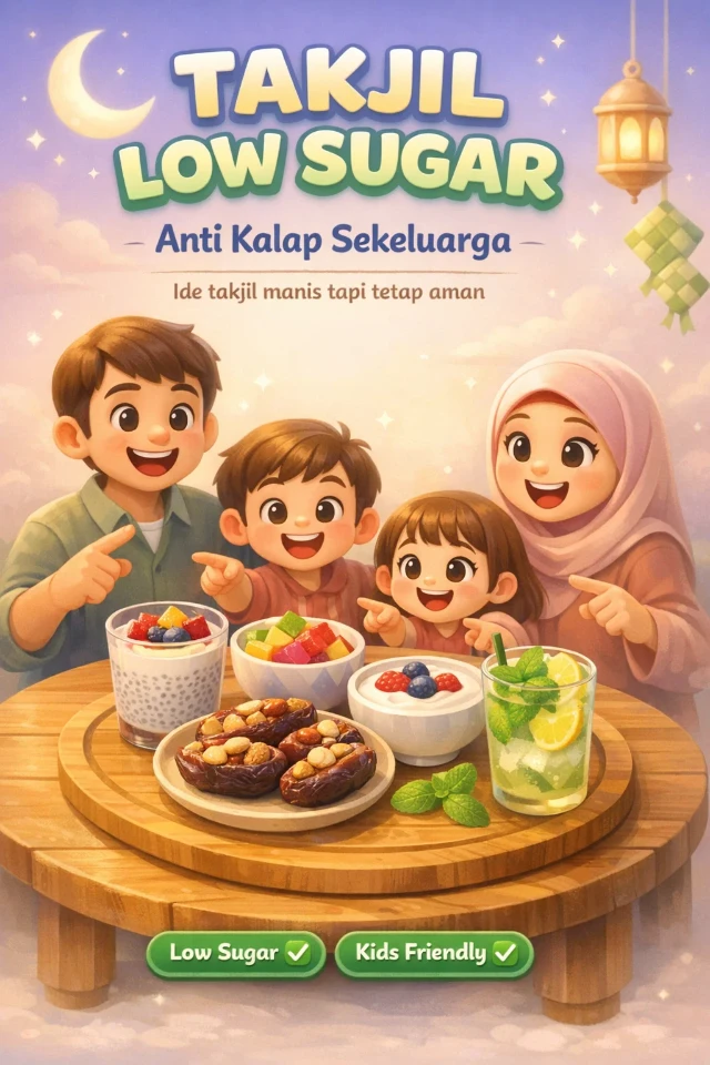 Takjil Anti Kalap sekeluarga : Rendah Gula, Tetap Enak, & Bikin Sikecil Nagih