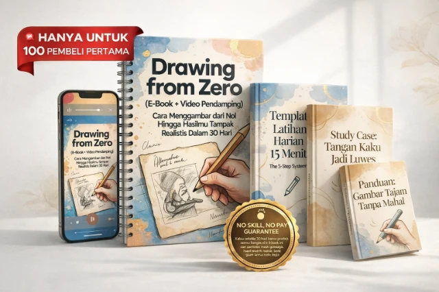 Isi paket Drawing from Zero