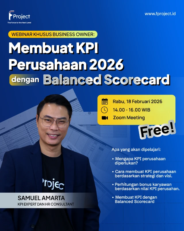 Free Webinar Membuat KPI Perusahaan 2026 dengan Balanced Scorecard | 18 Februari 2026