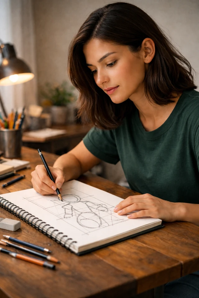 1770826221260-Wanita sedang menggambar di meja kayu