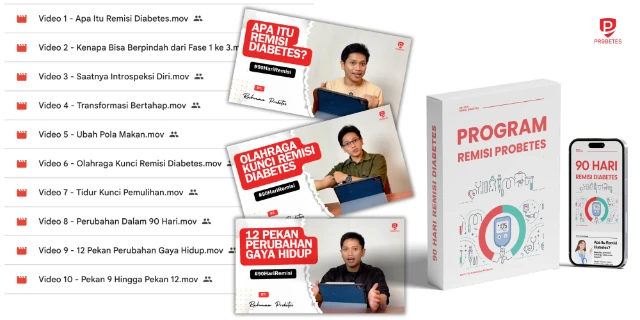 Program Remisi Probetes + ECourse Gapai Remisi Diabetes dari Rumah (10 Video Materi) - 145rb
