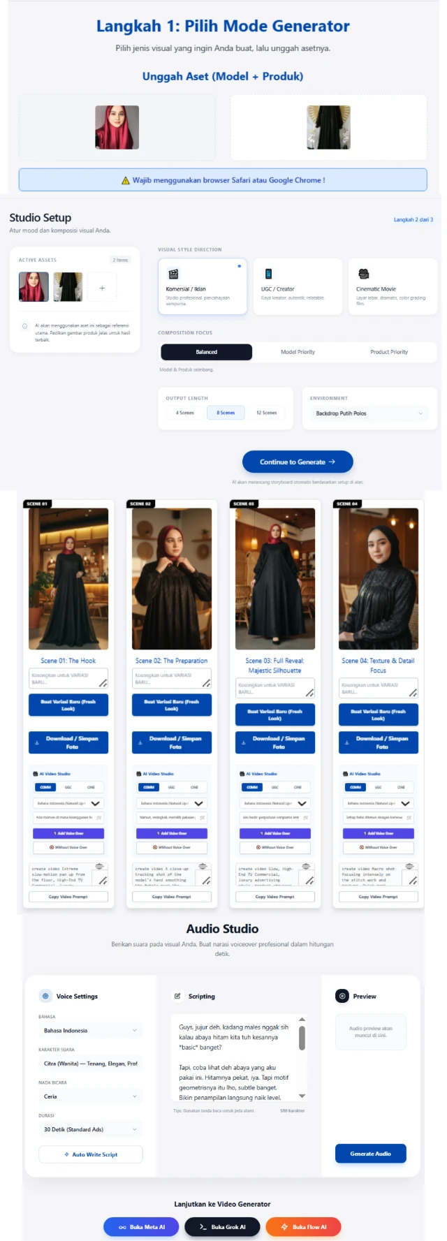 Pro Visual Generator Interface