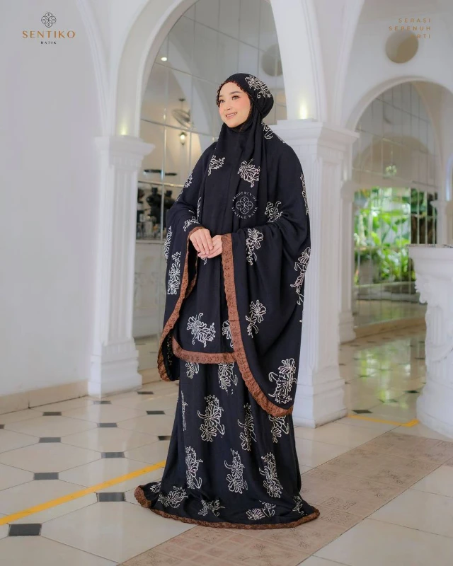 Mukena Jumbo Rayon Twill Motif 