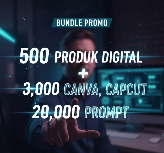 Bundle Promo 500 Produk Digital 3000 Canva Capcut 20000 Prompts
