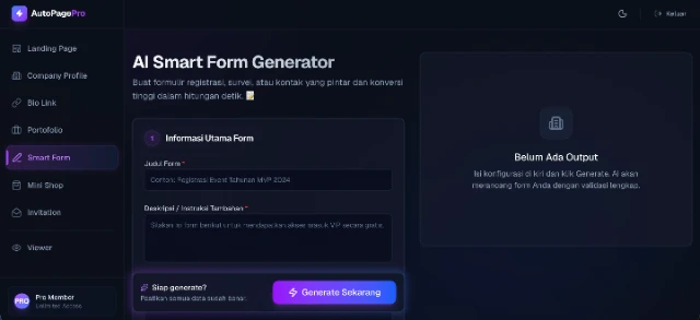 Dashboard - Smart Form