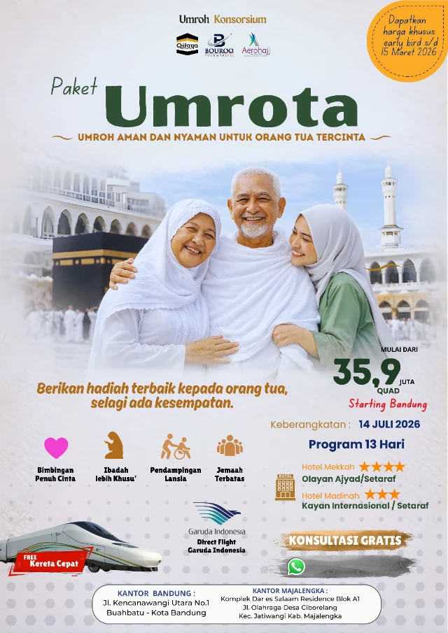 UMROTA: Umroh Aman dan Nyaman untuk Orangtua Tercinta