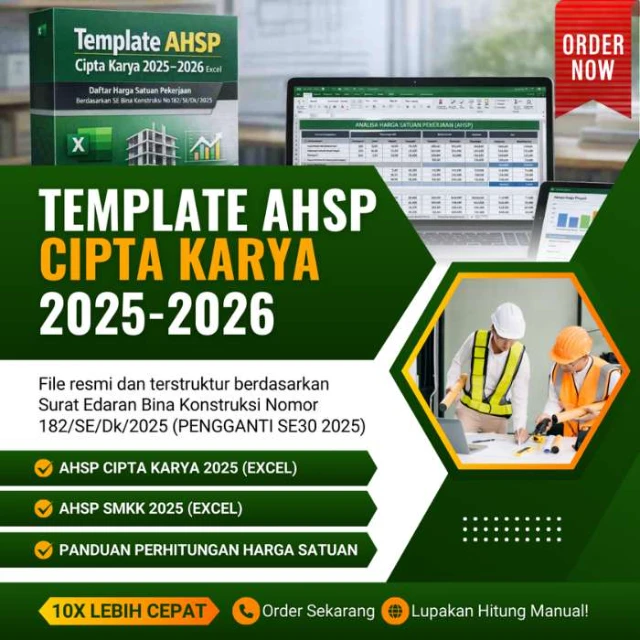 Template AHSP Cipta Karya 2025-2026 Excel