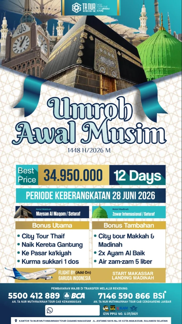 Paket Umrah Awal Musim
