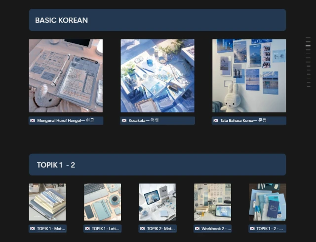 Korean Study Planner