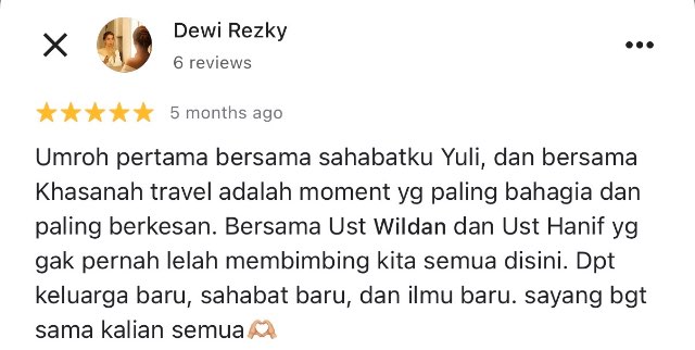 Testimoni Tour Leader