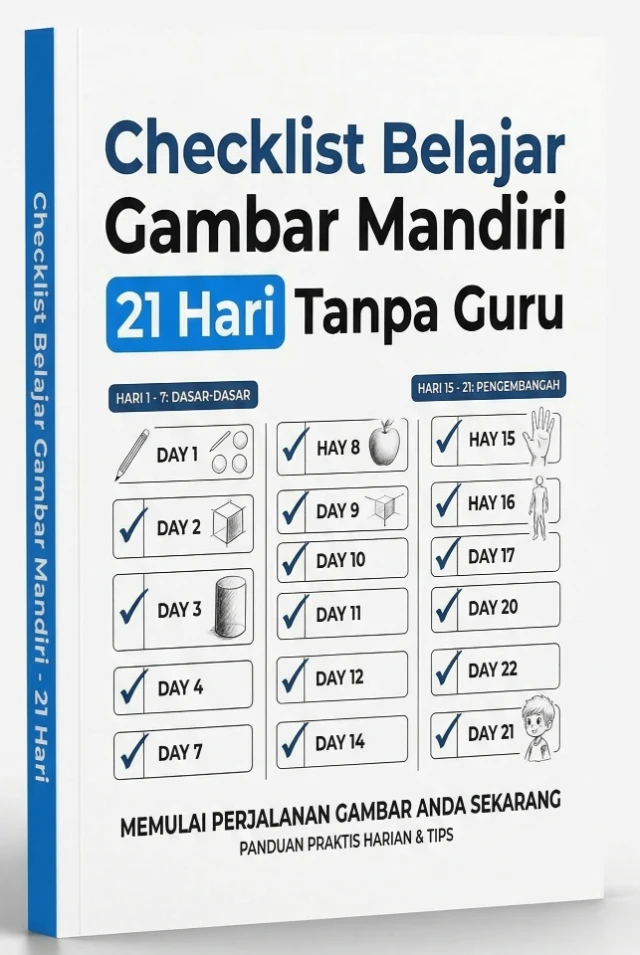 Bonus 3 Checklist Belajar Gambar Mandiri 21 Hari Tanpa Guru