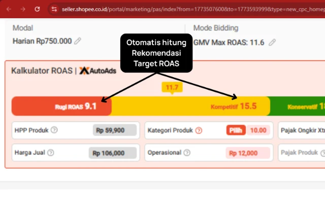 Kalkulator Target ROAS