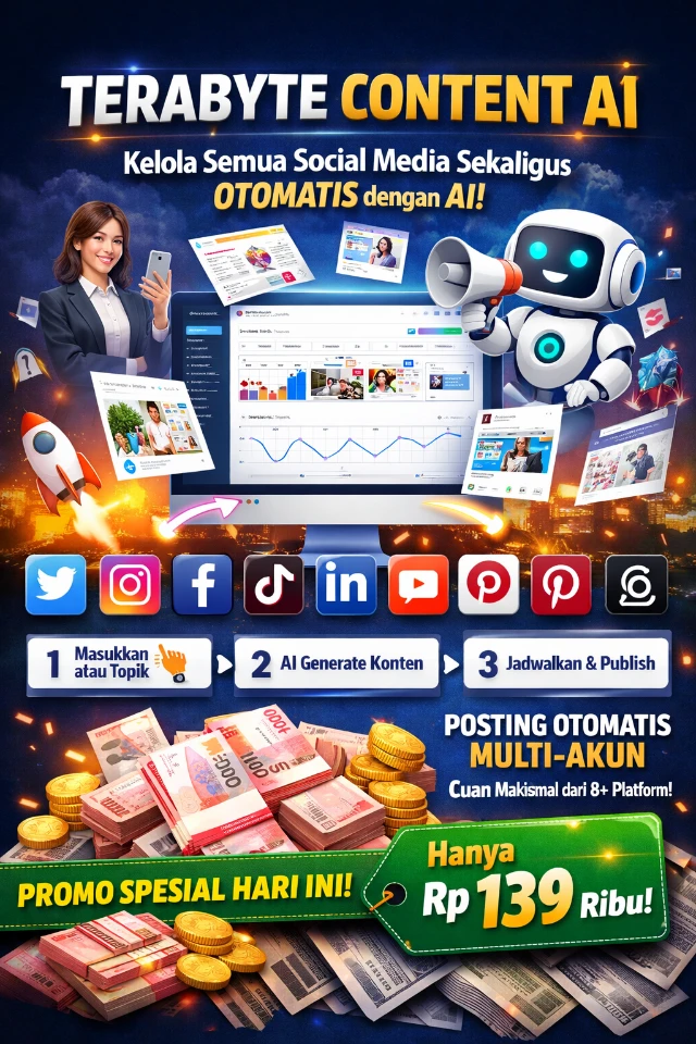Tools TeraByte Content AI Premium - Auto Upload Konten Unlimited