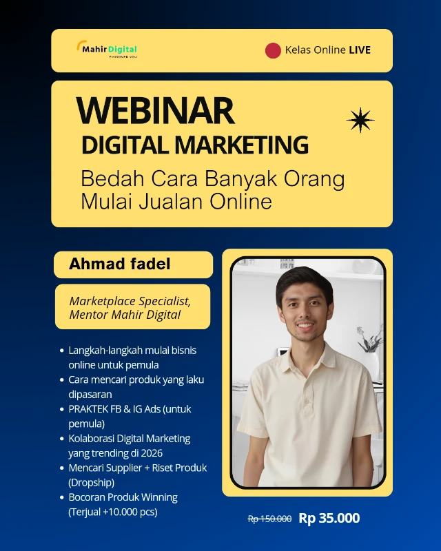 Webinar Mulai Jualan Online