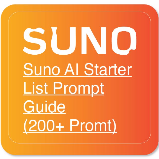 Suno AI Starter List Prompt Guide (200+ Prompt)