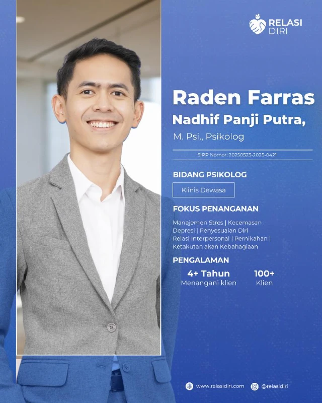 Konseling ONLINE bersama Farras Nadhif, M.Psi, Psikolog