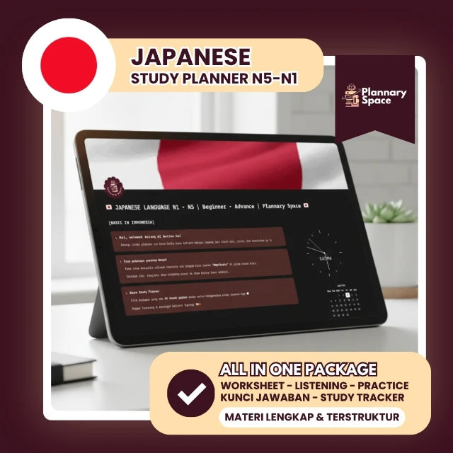 Japanese Study Planner N5-N1
