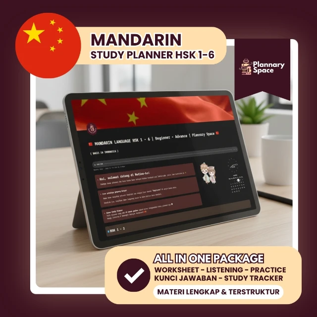 Mandarin Study Planner HSK 1-6