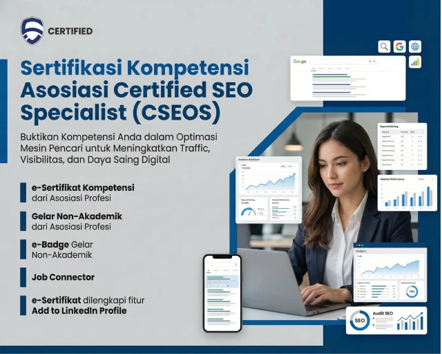 Sertifikasi Kompetensi/Profesi Asosiasi | Certified SEO Specialist (CSEOS)