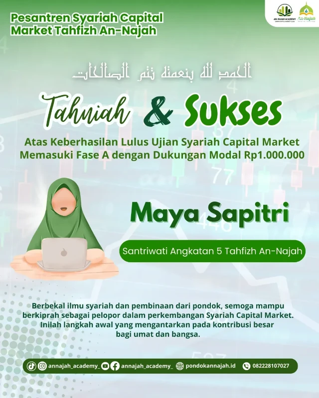 1775404353893-Selamat & Sukses 🎖️Alhamdulillah, selamat kepada Maya Sapitri (Santriwati Angkatan 5 Tahfizh A.webp