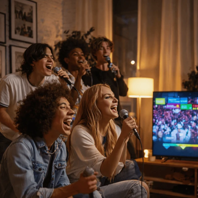 Karaoke seru di rumah